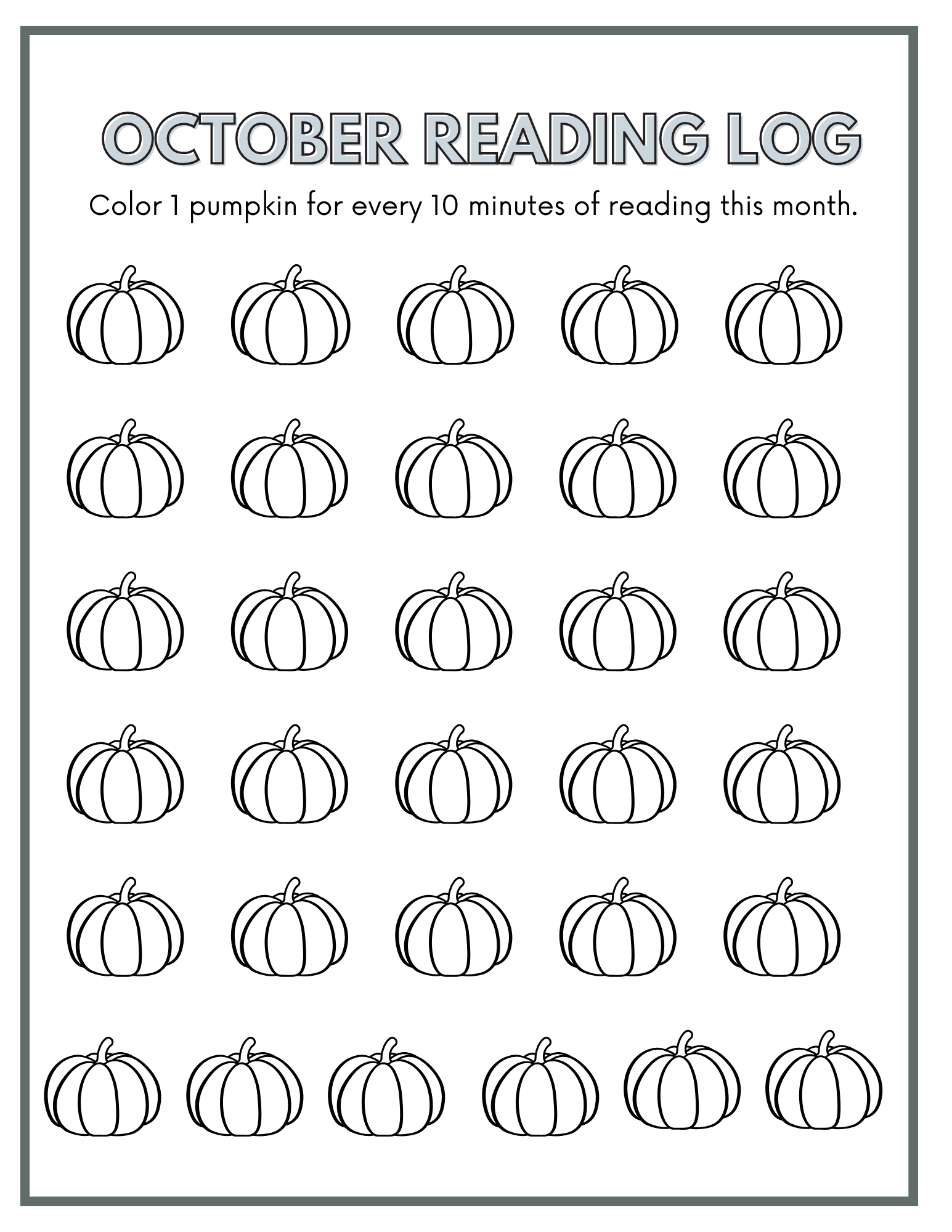 PlayfulIllustratedReadingLogWorksheet october reading log printable – learning with riley and friends