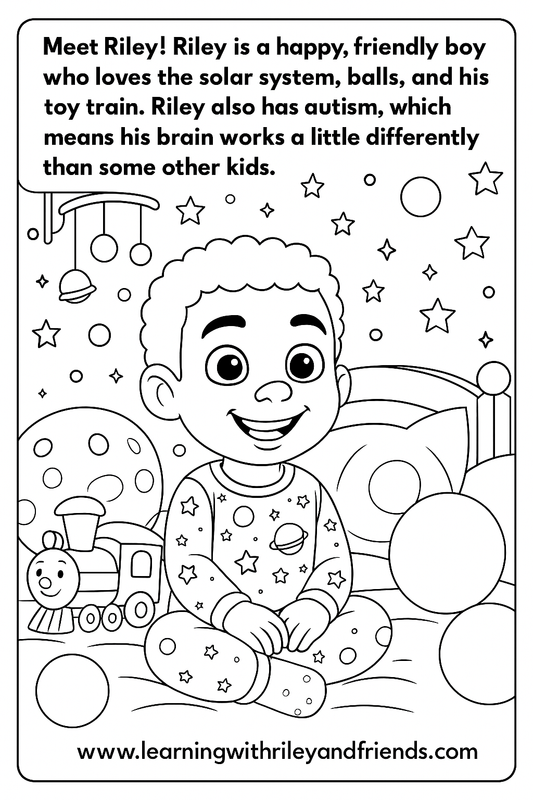 Meet Riley Coloring Page